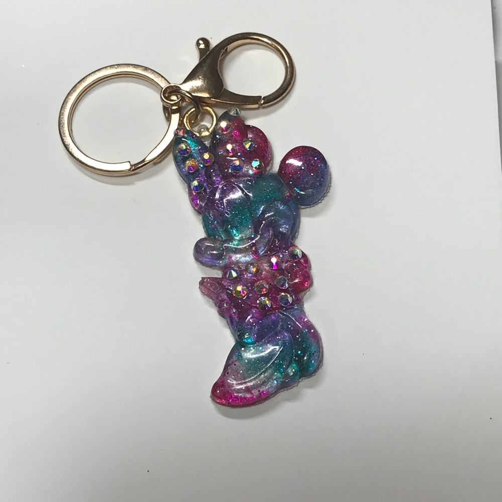Minnie Mouse Purse Charm Key Chain